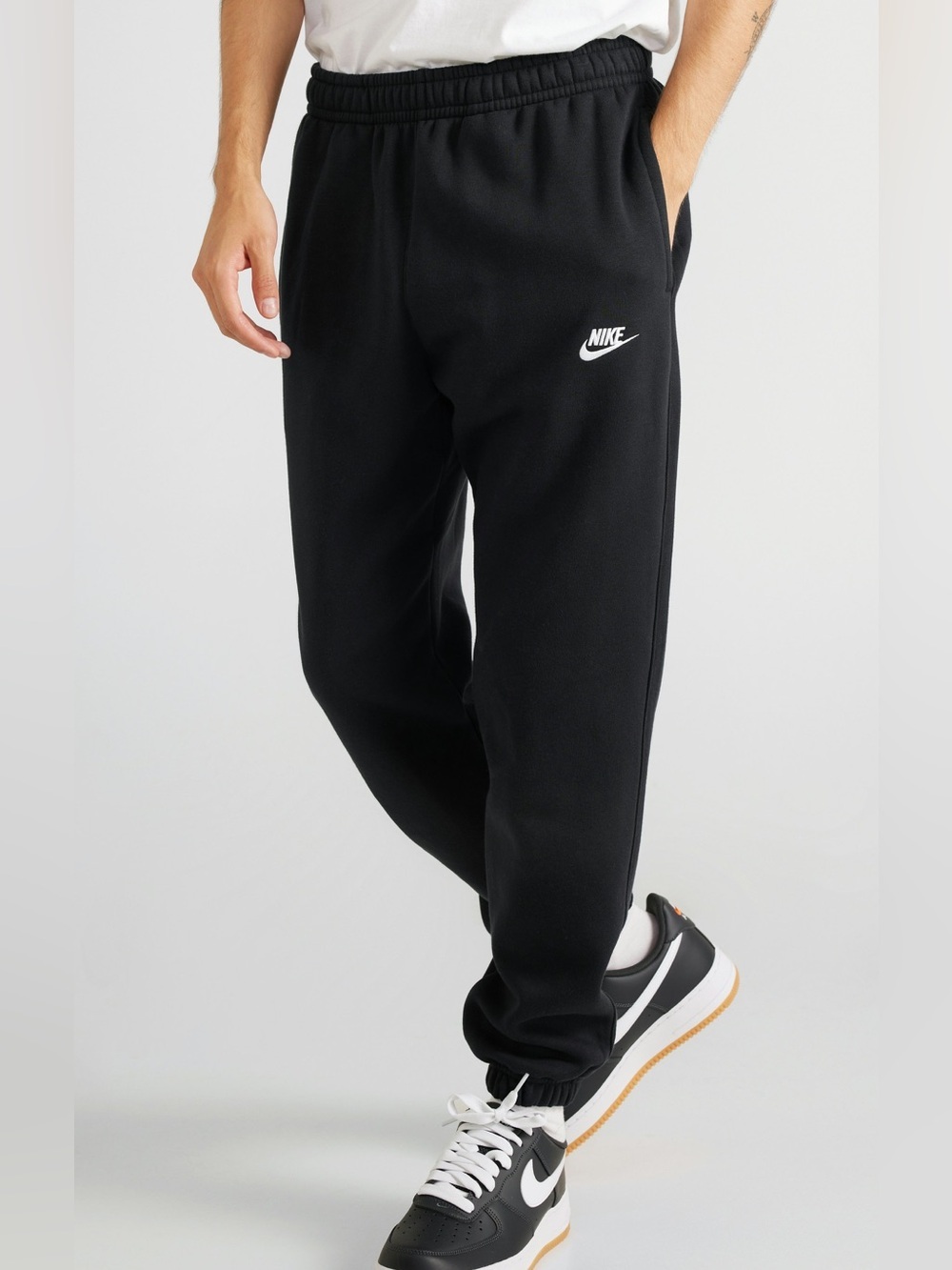 Nike Black Jogger Sweatpants Athletic Lounge Pants Men’s Medium